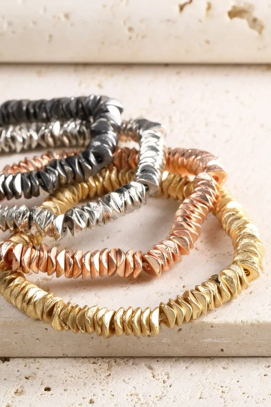 Textured Metal Bracelets