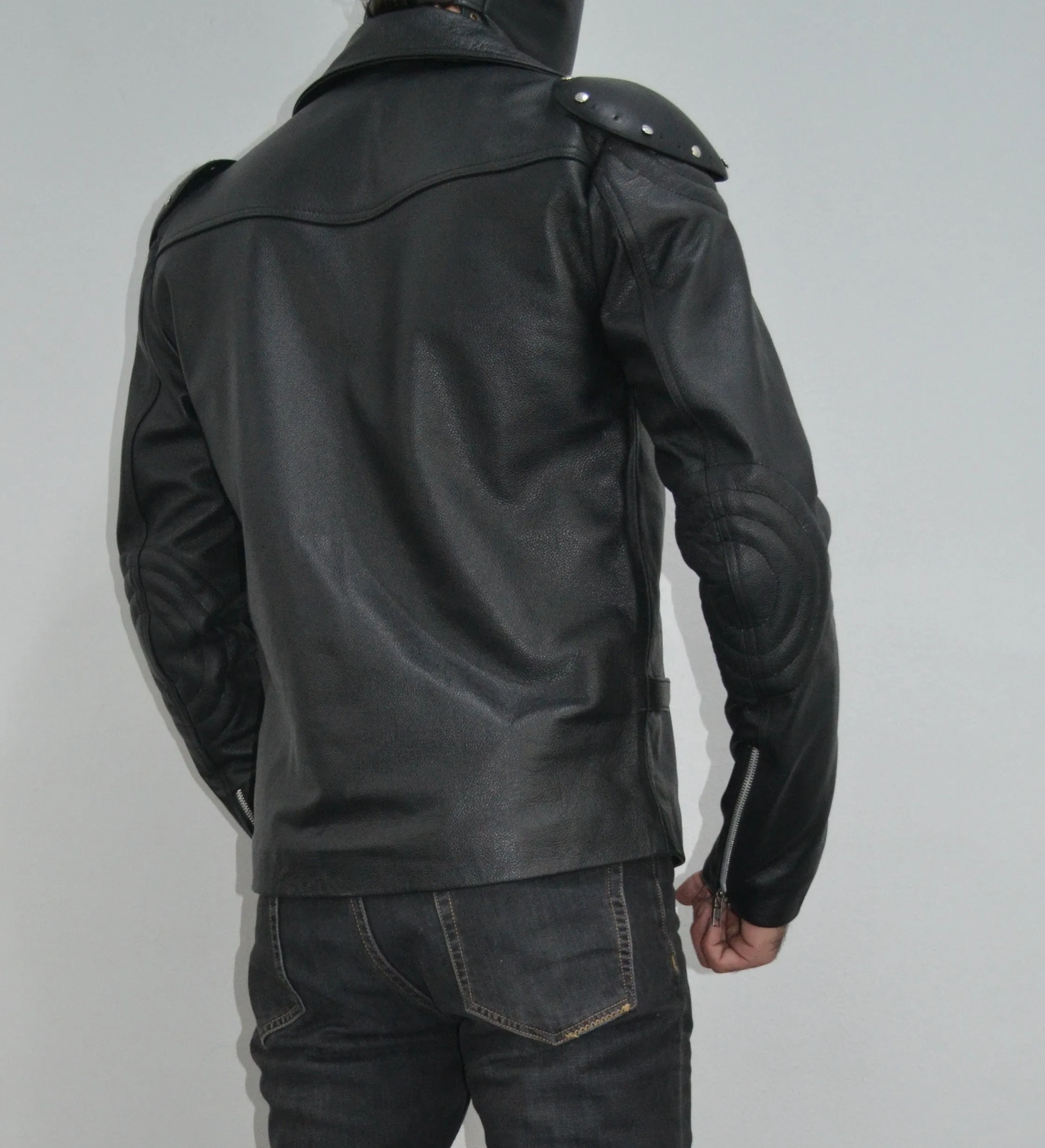 The Goose Mad Max Rockatansky Cop Biker Leather Jacket