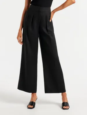 Tiara Petite Linen Wide Leg Pant