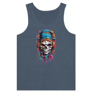 Urban Graffiti Skull Unisex Tank Top