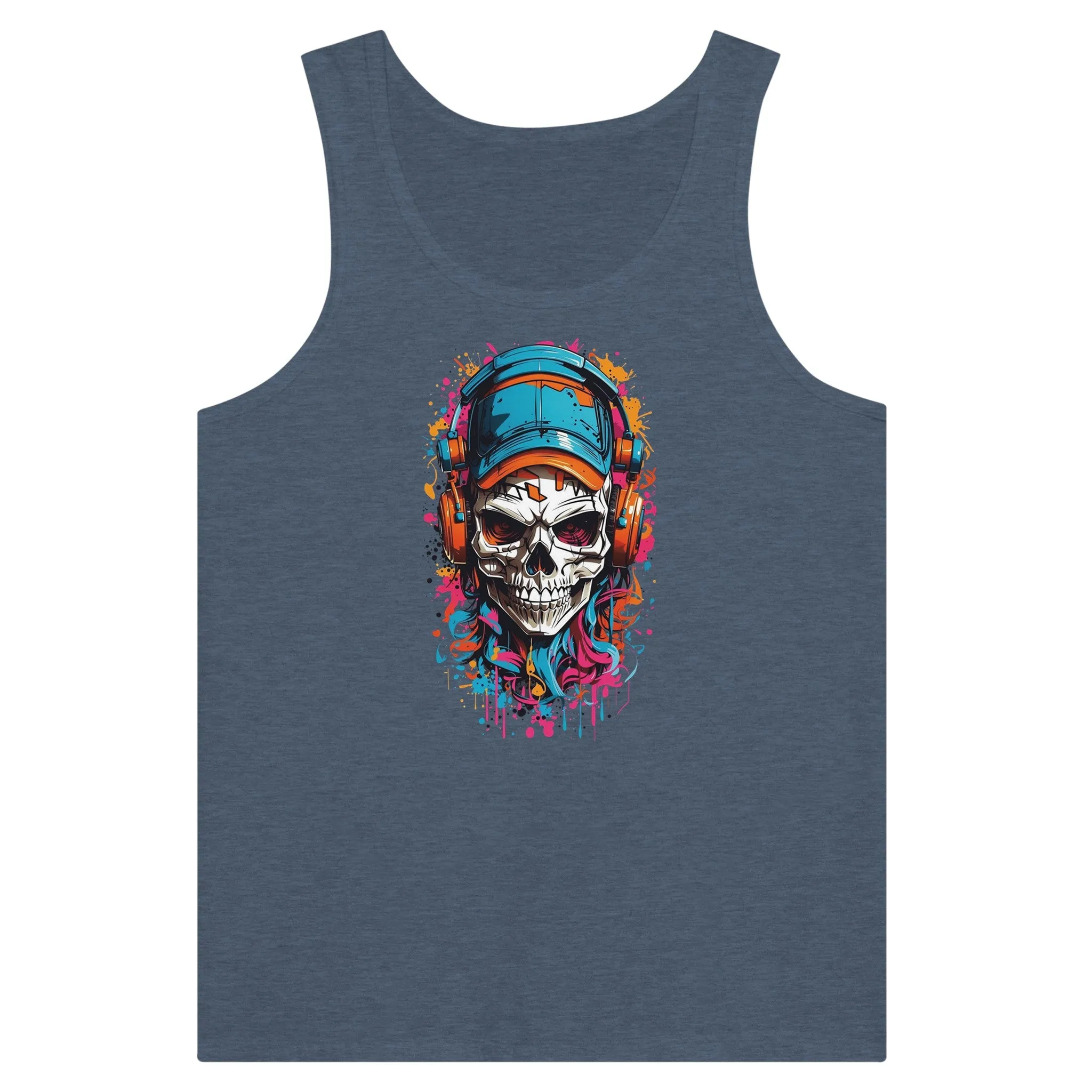 Urban Graffiti Skull Unisex Tank Top